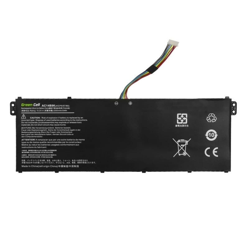 Náhradná batéria do notebooku Green Cell AC72