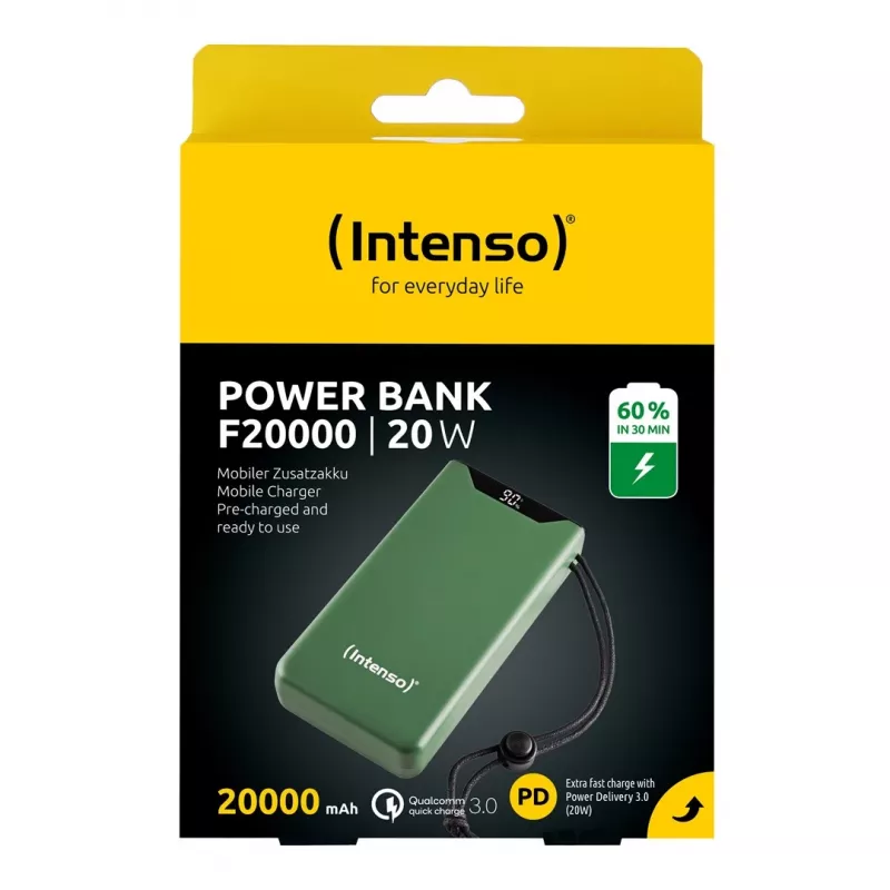 Intenso 7332057 powerbank lítium-polymérová (LiPo) 20000 mAh zelená