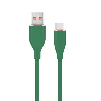 Type-C USB nabíjací a dátový kábel, 1,5 m, zelená
