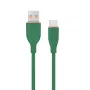 Type-C USB nabíjací a dátový kábel, 1,5 m, zelený