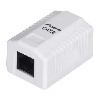 LANBERG zásuvka RJ-45 OU6-0001-W, Cat6, biela