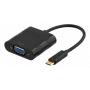 Video kábel adaptér Deltaco USBC-1098