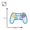 Drôtový USB gamepad MANTA SNL63MT Neon Lights — PC ovládač s USB konektorom