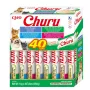 Vlhké krmivo – maškrty INABA Churu Variety Box – tuniak, 40 × 14 g vrecúška s pastou, bez obilnín, bez lepku