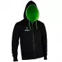 GamersWear SPROUT Basic Zip-Hoodie veľkosť M čierna/zelená