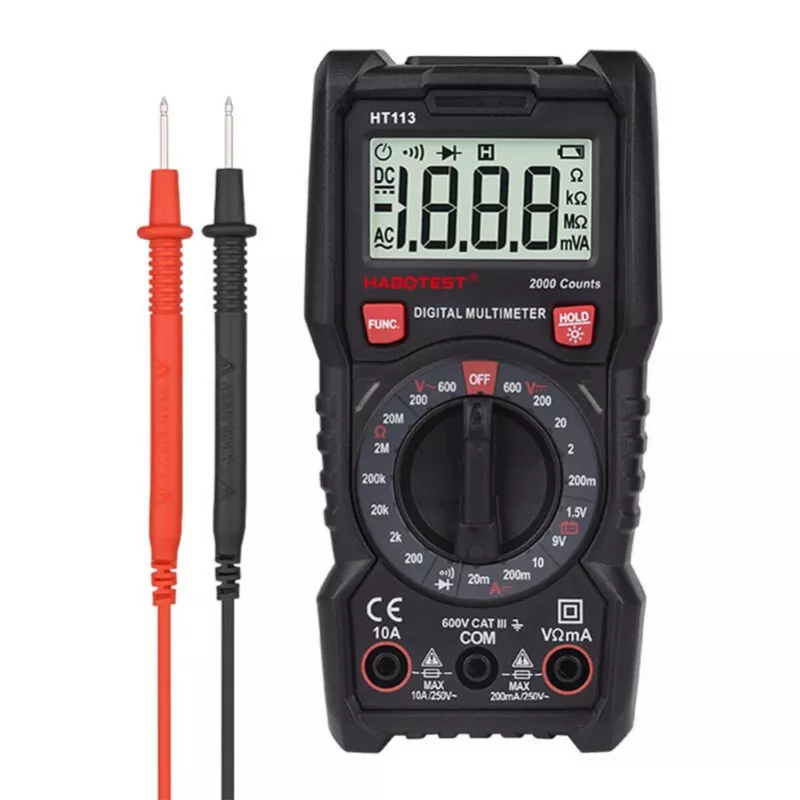 Digitálny multimeter Habotest HT113 – meranie AC/DC napätia a prúdu