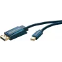 ClickTronic 70737 1 m DisplayPort Mini DisplayPort modrá DisplayPort kábel (70737)