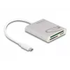 Čítačka kariet DeLOCK 91005 USB 3.2 Gen 1 Type-C sivá CF MMC MicroSD