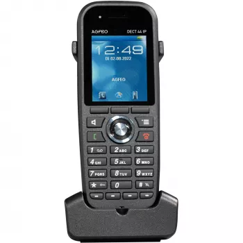 DECT telefón agfeo hypervoice DECT44 IP pre VoIP – bezdrôtový SIP telefón, kompatibilný so základňovými stanicami DECT-IP