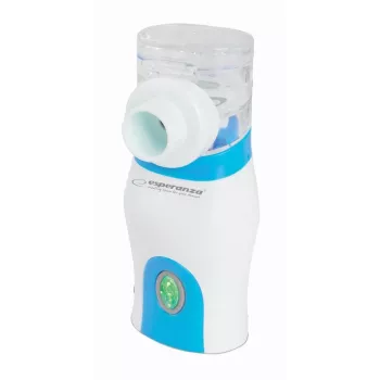 Prenosný inhalátor ESPERANZA ECN005 — kompaktný vreckový nebulizér, 0,2 ml/min, 21 dB, USB, 2×AA