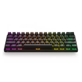 Mechanická herná klávesnica STEELSERIES Apex Pro Mini Wireless — 60% formát, USB + RF Wireless + Bluetooth, QWERTY US, čierna