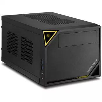 PC skriňa Sharkoon SHARK ZONE C10 Mini-ITX čierna, žltá