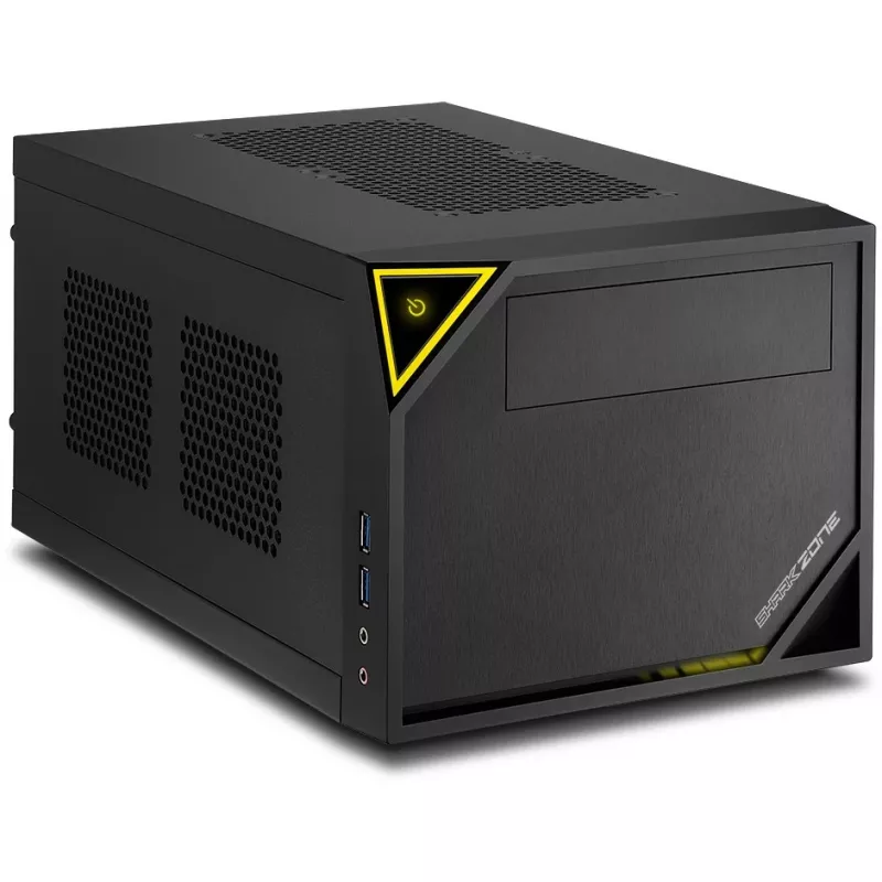 PC skriňa Sharkoon SHARK ZONE C10 Mini-ITX čierna, žltá
