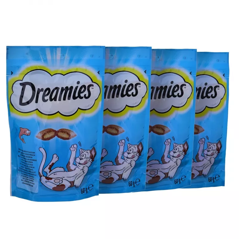 Dreamies Variety Snack Box maškrty pre mačky, mix, 12 x 60 g