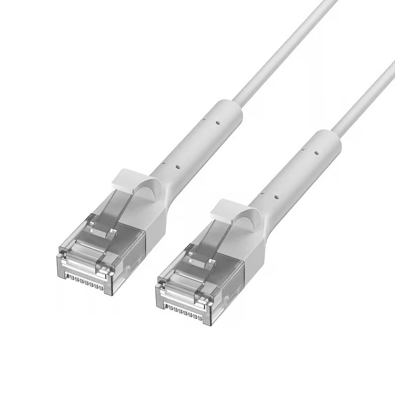 Patch kábel Cat.6a U/FTP 1 Gbps medený sieťový kábel, zlomená špička 5 m biely