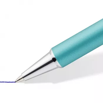 Staedtler elance 421 45 guľôčkové pero s výsuvným mechanizmom, Pacific Blue, modrý atrament