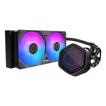 Kvapalinový chladič CPU Cooler Master MasterLiquid 240 Atmos II 240mm RGB, 240-mm radiátor, RGB osvetlenie