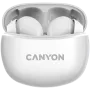 Canyon TWS-5 Bluetooth slúchadlá, s mikrofónom, BT V5.3 JL 6983D4, frekvenčný rozsah: 20Hz-20kHz, batéria slúchadlá 40mAh*2 + nabíjacie puzdro 500mAh, Type-C