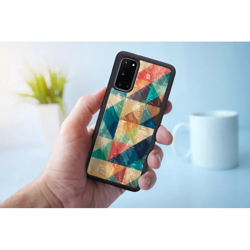 Ochranné puzdro iKins pre Samsung Galaxy S20 — Mosaic čierne