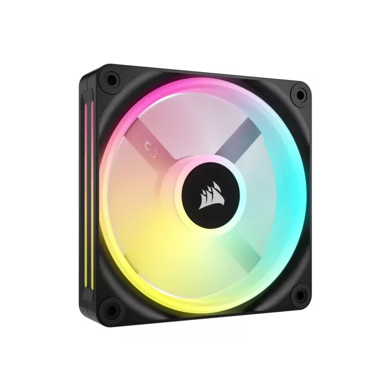 Corsair CO-9051001-WW iCUE LINK QX120 RGB skriňový ventilátor, 120 mm, PWM, s teplotným senzorom, čierny