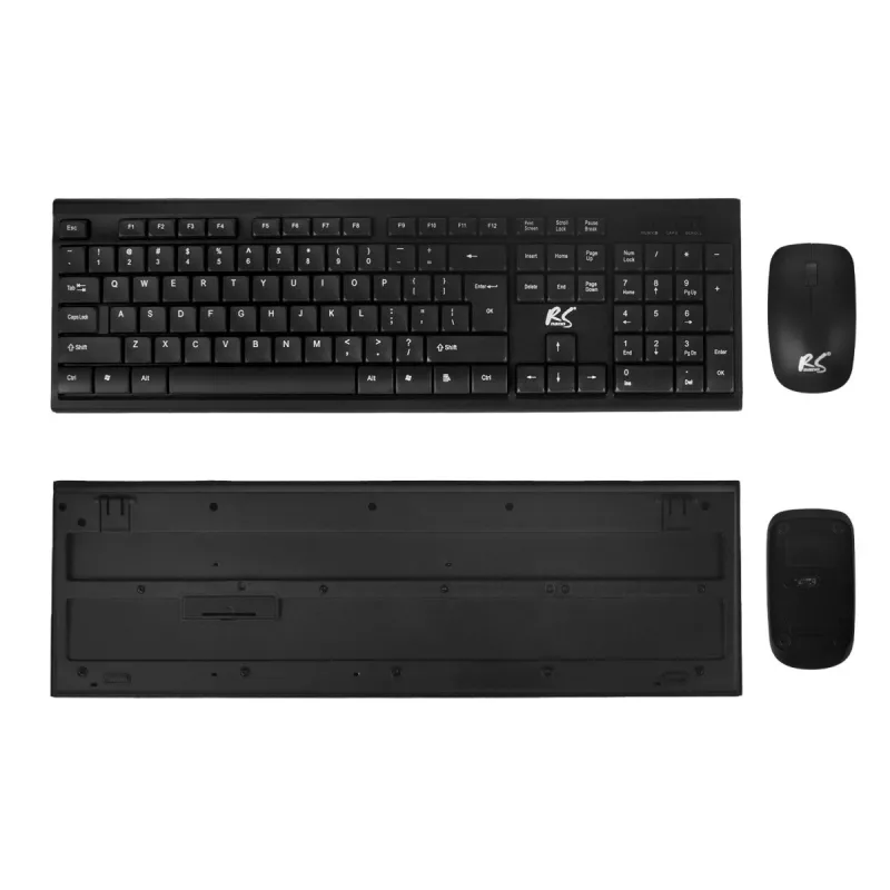 NanoRS bezdrôtová klávesnica a myš combo s ergonomickým dizajnom – RS580 pre plynulé a efektívne používanie