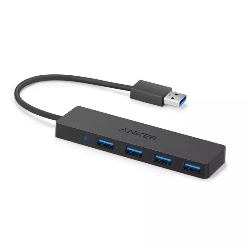 USB hub Anker Innovations A7516016 USB 3.2 Gen 1 Type-A 5000 Mbit/s čierny