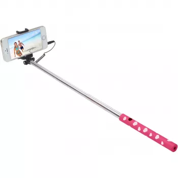 Ultron Selfie Hot Shot Pink – 15 – 45 cm selfie tyč s spúšťou fotoaparátu na rukoväti – pre smartfóny ako Samsung Galaxy, iPhone a iné (173951)