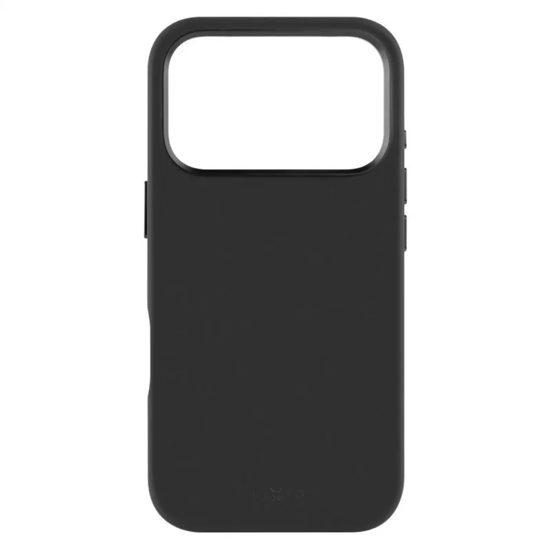 Pevný zadný kryt pre Apple iPhone 17 Pro, tekutý silikón, čierny, MagFlow