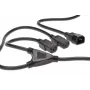 Digitus ASSMANN - rozbočovač napájania (250 V striedavý) - IEC 320 EN 60320 C14 - IEC 320 EN 60320 C13 - 1.7 m - tvarovaný - čierny (AK-440400-017-S)