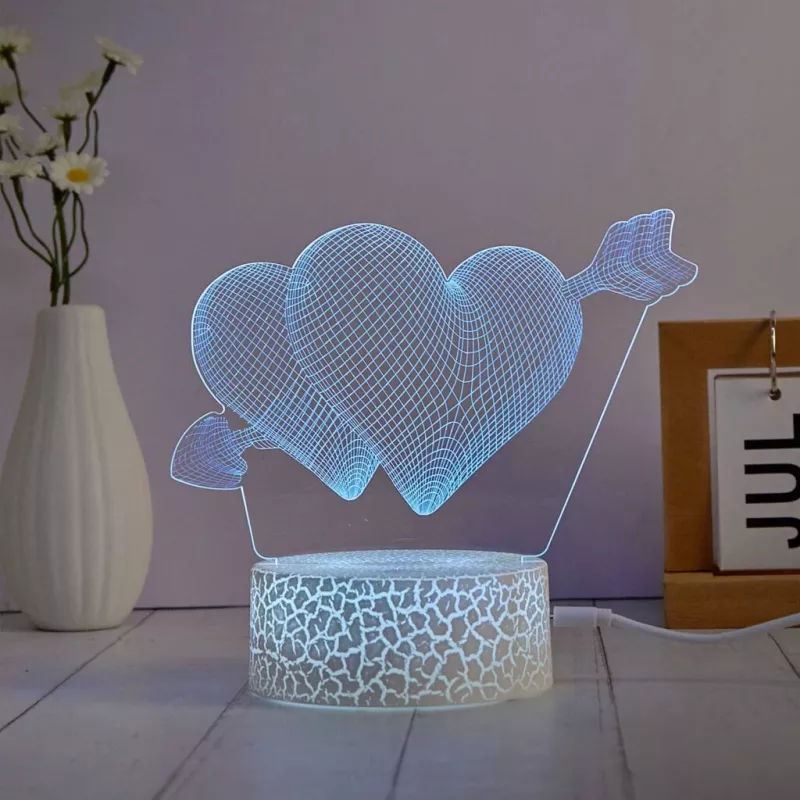 Manta SNL115RGB RGB 3D srdce dekoratívna súprava LED lámp