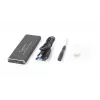 GEMBIRD EE2280-U3C-01 Gembird puzdro M.2 na USB 3.0, hliník, čierna