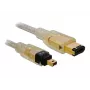 FireWire A/A kábel DeLOCK 2,0 m sivý