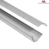 Maclean MCTV-575 podlahový kryt na káble, 1,5 m, 43 x 23 mm, výška 23–32 mm, biely, s lepiacou páskou