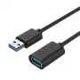 UNITEK Y-C458GBK USB kábel USB 3.2 Gen 1 (3.1 Gen 1) 1,5 m USB A čierny