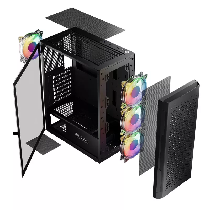 Logic ARAMIS ARGB MINIDI USB 3.0 skriňa čierna
