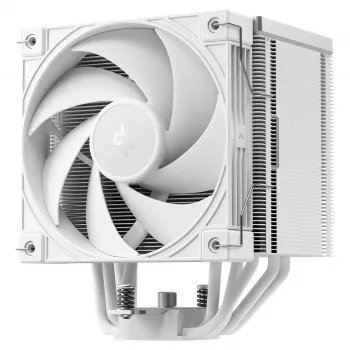 Vzduchový chladič procesora DeepCool AK500 G2 WH, 120 mm ventilátor, max. tlak vzduchu 3,33 mmH2O, 117×129×159 mm, biely