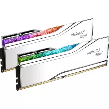 DIMM 32 GB DDR5-6000, pamäť strieborná, F5-6000J2836G16GX2-TR5S, Trident Z5 Royal RGB Silver, INTEL XMP