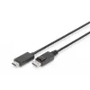 Adaptérový kábel DisplayPort 1.2 so zámkom 4K 60Hz UHD Type DP/HDMI A M/M čierny 2 m