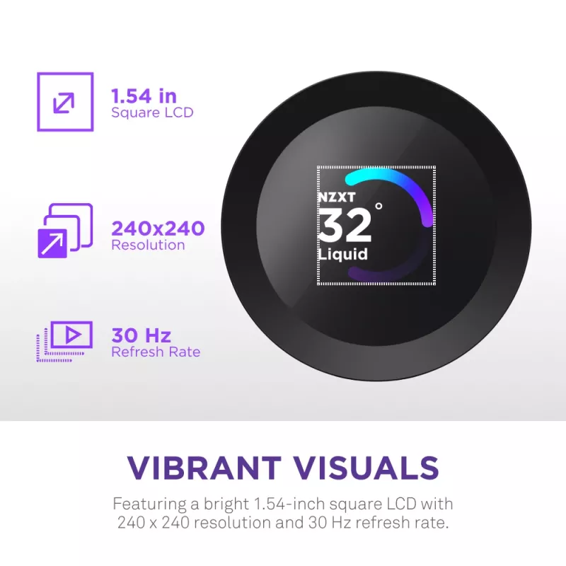 All-in-One kvapalinový chladič NZXT Kraken Plus 280 14 cm čierny