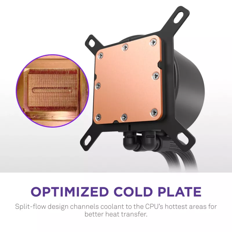 All-in-One kvapalinový chladič NZXT Kraken Plus 280 14 cm čierny