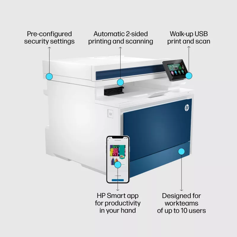 Multifunkčná tlačiareň HP Color LaserJet Pro MFP 4302fdn laserová farebná tlač