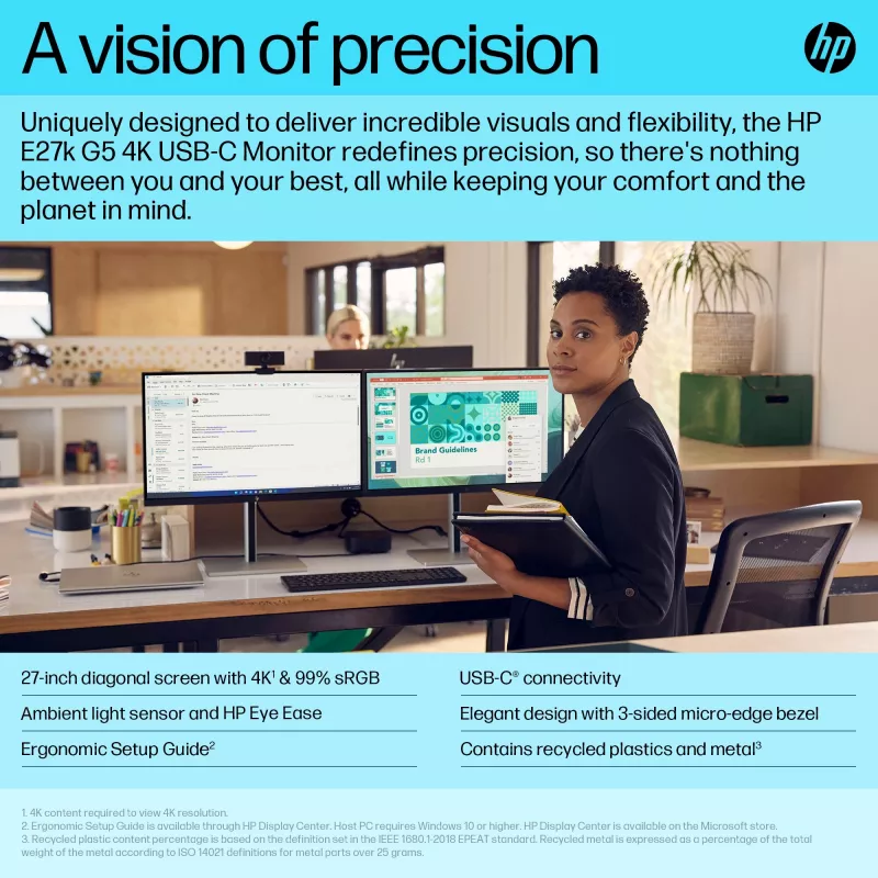 Monitor HP E-Series E27k G5 27