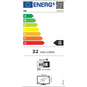 AOC CU34P3CV počítačový monitor 86,4 cm (34