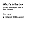HP 205A čierna originálna LaserJet tonerová kazeta, 1100 strán, čierna, 1 kus
