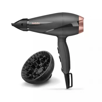 Fén BABYLISS 6709DE 2100 W iónový s difúzorom a koncentrátorom, 2 rýchlosti, 2 teplotné stupne, čierny