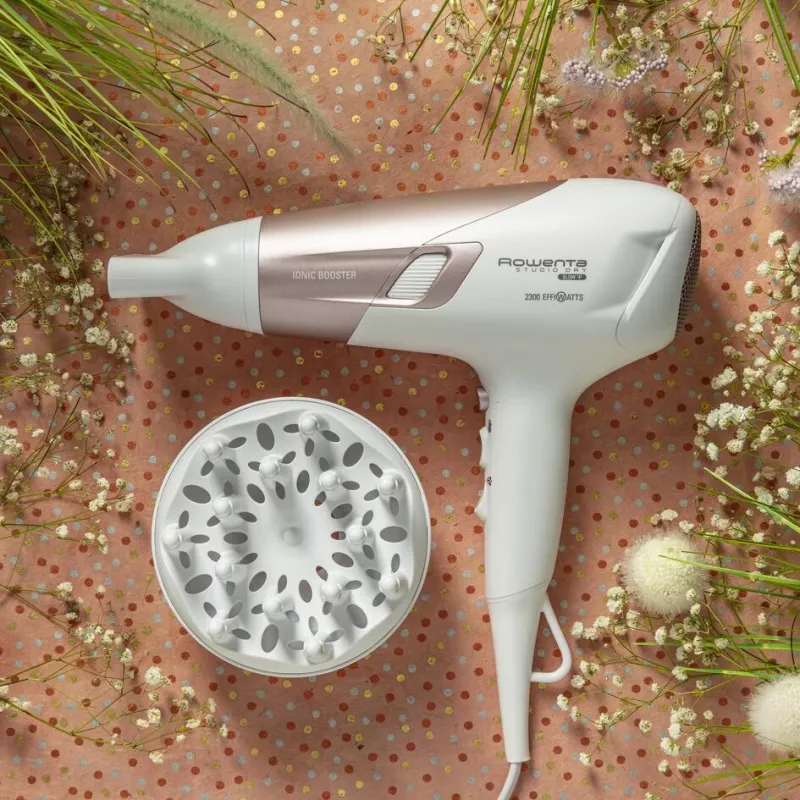 Rowenta Studio Dry CV5830 fén 2300 W béžová, biela