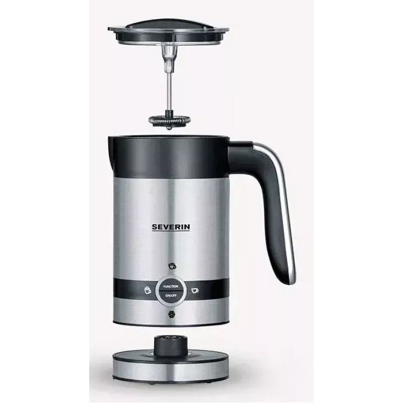 Automatický šľahač mlieka Severin SM 3584 čierny nehrdzavejúca oceľ