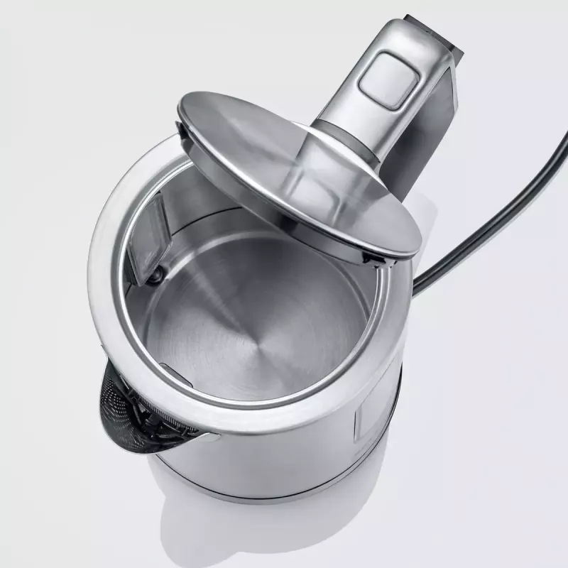 Elektrická kanvica na vodu Severin 1.7 l 3000 W čierna nehrdzavejúca oceľ