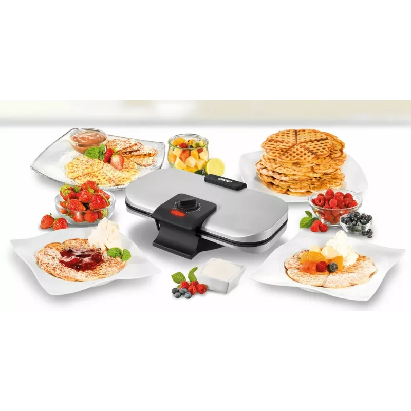 Unold 48241 vaflovač 2 vafle 1300 W čierna, strieborná