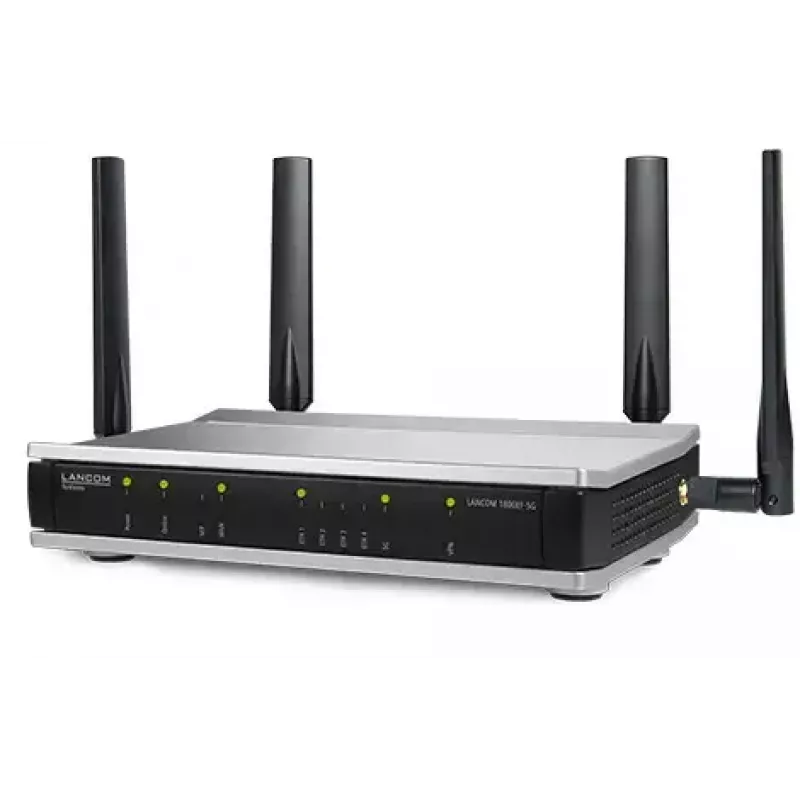 Router LANCOM 1800EF-5G čierny strieborný 5G Ethernet 1000 Mbit/s